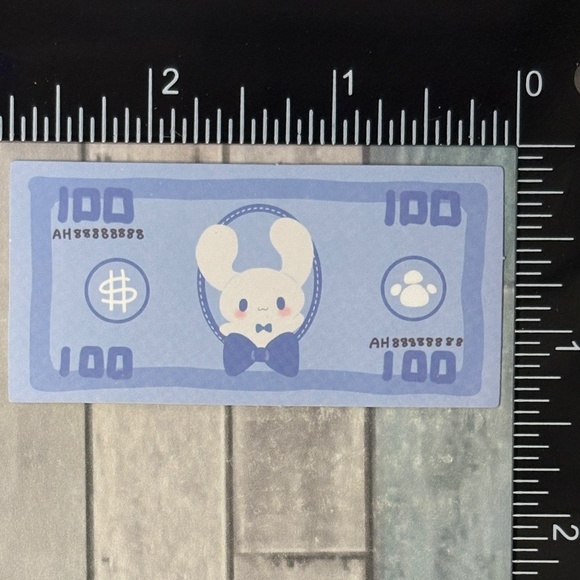 ๐10/$10๐ Sanrio Banknote Reusable Waterproof Vinyl Sticker Decal - Picture 1 of 1